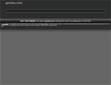 Tablet Screenshot of genika.com